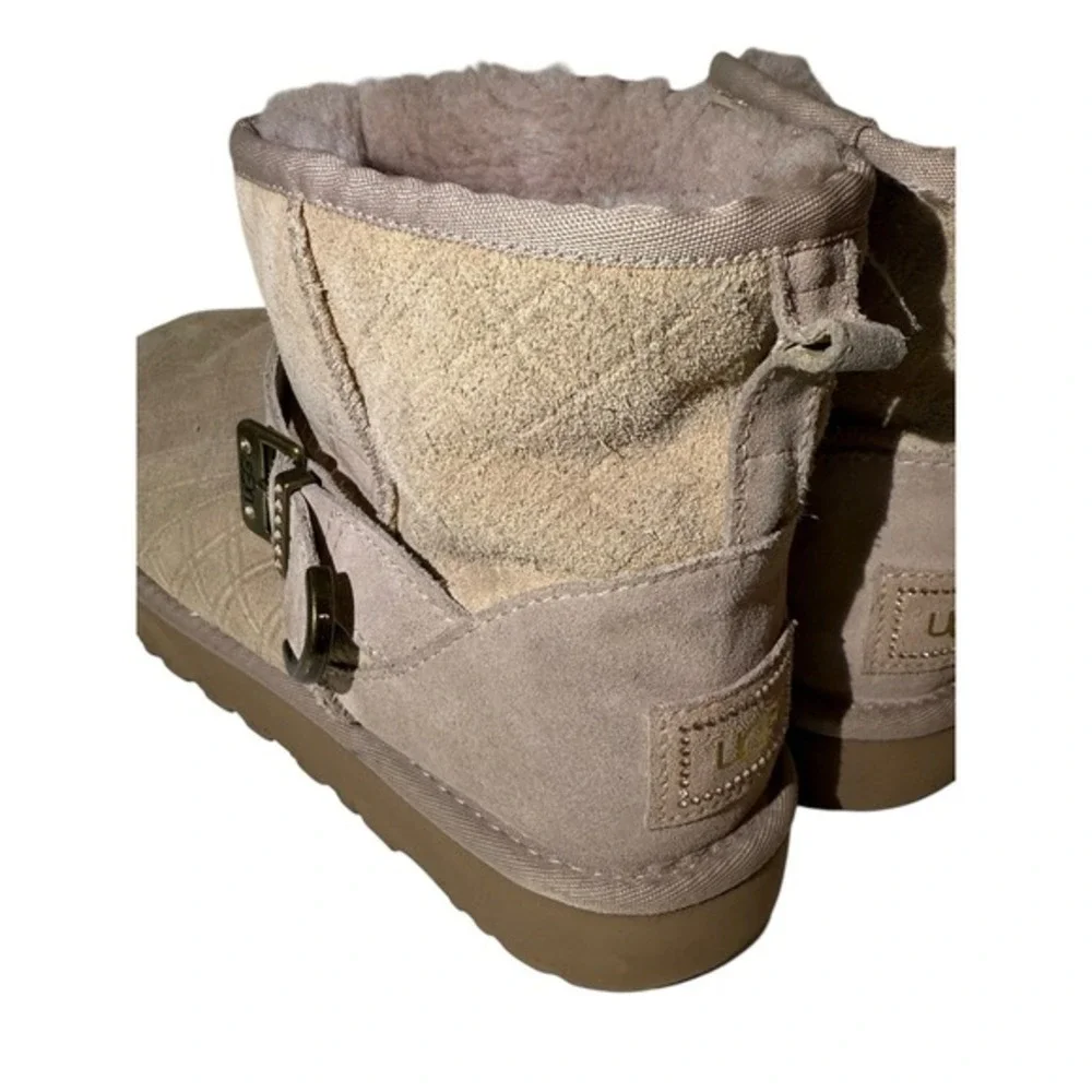Ugg Brown Boot Marilu Double Diamond Swarovski Crystal Size 9 US‎